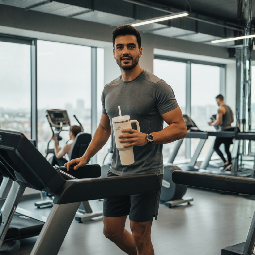 Krem renk Stanley termos