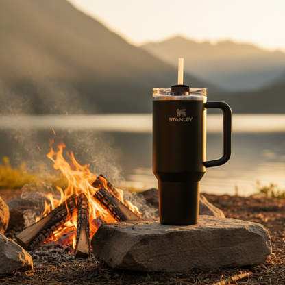 Siyah renk Stanley termos