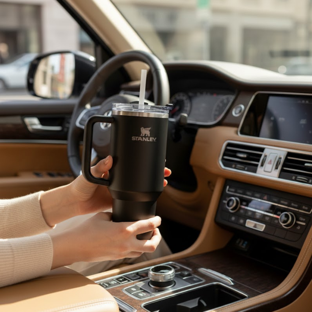 Siyah renk Stanley termos