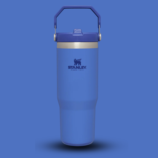 Stanley Flip Straw Termos. 0.900ml İçten Gizli Pipetli Mavi Renk
