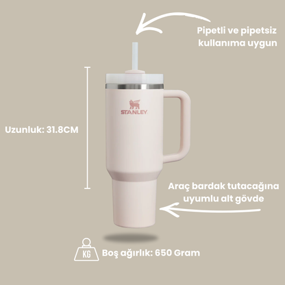 Toz Pembe renk Stanley termos