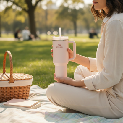 Toz Pembe renk Stanley termos