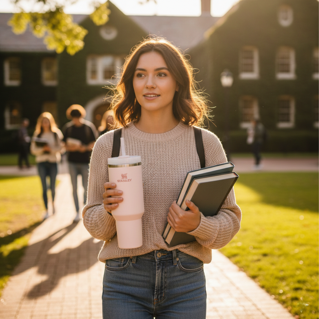 Toz Pembe renk Stanley termos