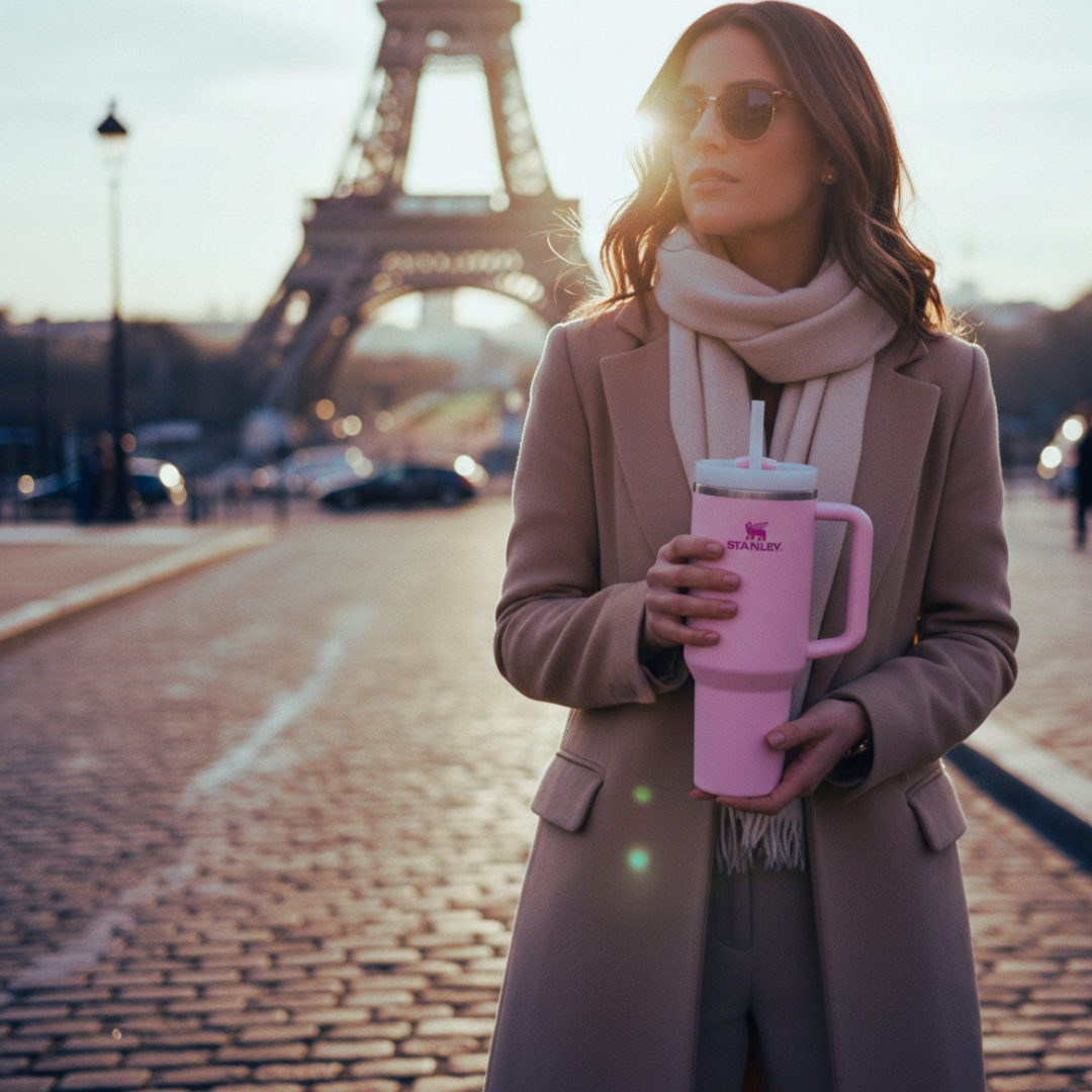 Pembe renk Stanley termos