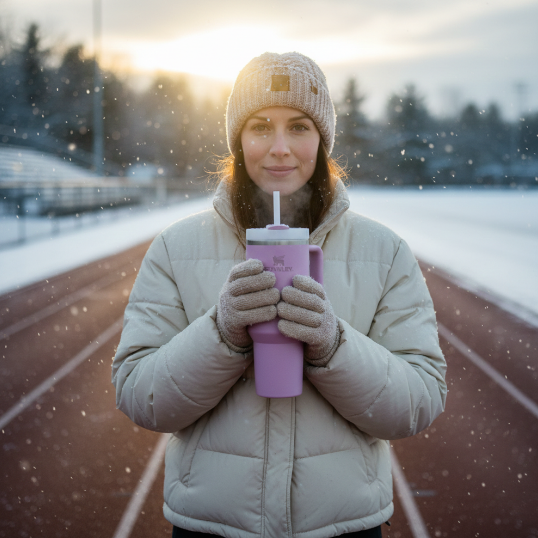 Lila renk Stanley termos