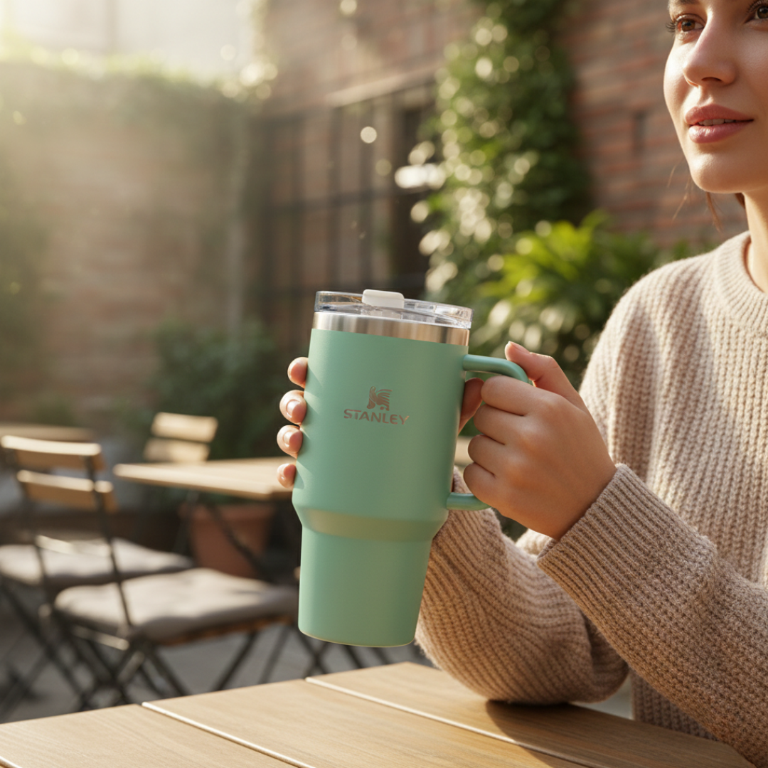 Yeşil renk Stanley termos