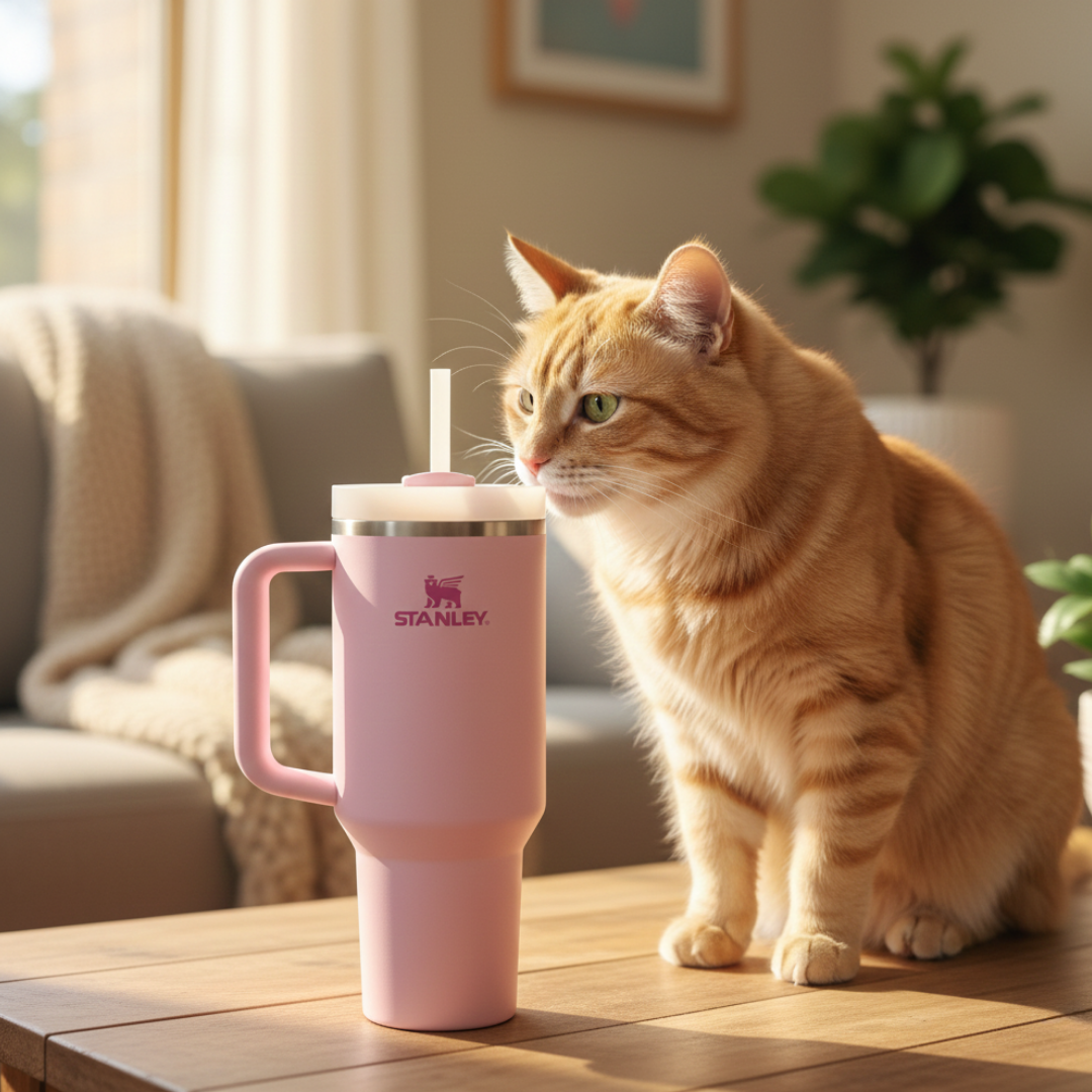 Pembe renk Stanley termos