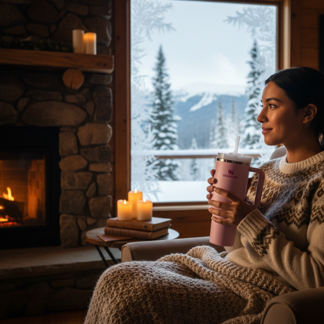 Pembe renk Stanley termos