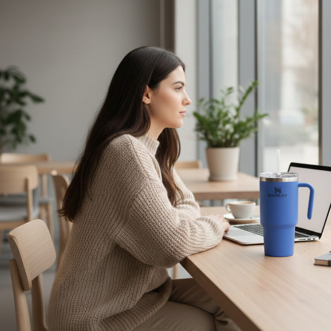 Mavi renk Stanley termos