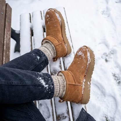 İthal Ugg Kadın Kışlık Bot - Kahverengi