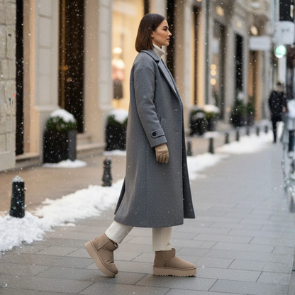 İthal Ugg Kadın Kışlık Bot - Bej